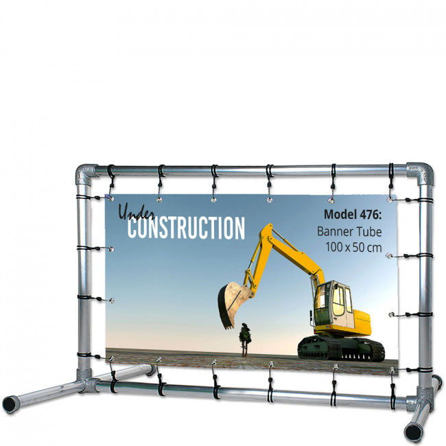 Freistehender Rahmen - für 100x50cm Banner